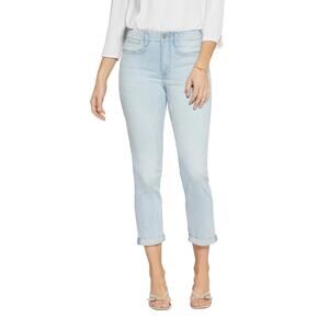 NYDJ High Rise Hollywood Brightside Girlfriend Denim Jeans Womens Plus Size 16W